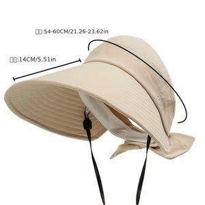 Solid Color Ponytail Visor Hat.  Color: Khaki